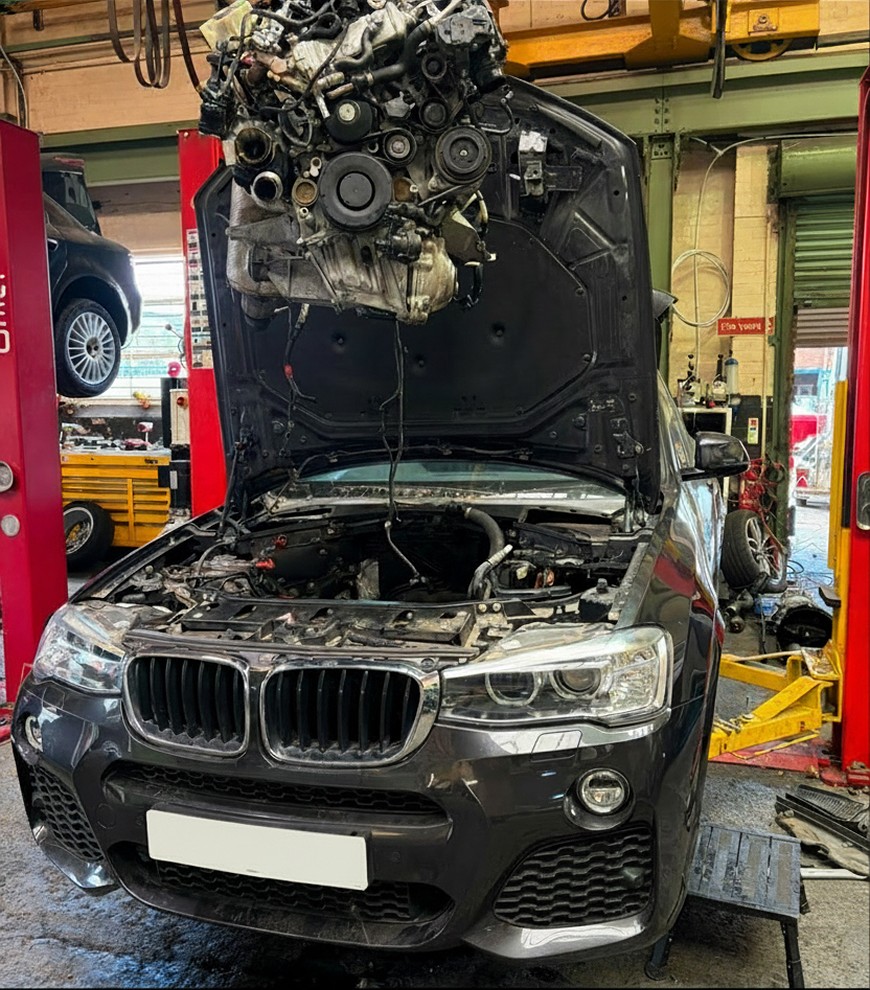 Engine rebuild in progress at our Aston workshop - CR Auto Engineering